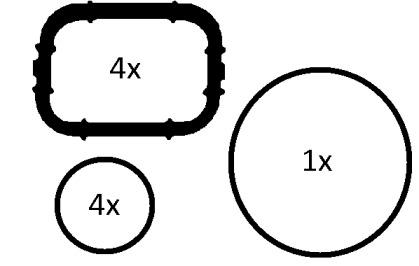 Elring 228.680 Gasket graphite Elring 228.680 Gasket graphite