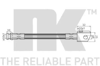 NK 853656 Шланг гальмівний NK 853656 Шланг гальмівний