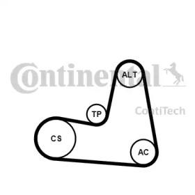 Contitech 7PK1125K1 Ремінь поліклиновий Contitech 7PK1125K1 Ремінь поліклиновий