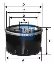 UFI 23.165.00 Oil filter UFI 23.165.00 Oil filter