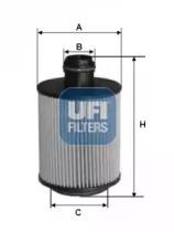 UFI 25.110.00 Oil filter UFI 25.110.00 Oil filter