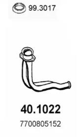 Asso 40.1022 Exhaust pipe