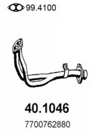 Asso 40.1046 Exhaust pipe Asso 40.1046 Exhaust pipe