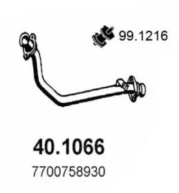 Asso 40.1066 Exhaust pipe