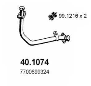 Asso 40.1074 Exhaust pipe