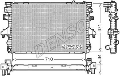 Denso DRM32040 Радиатор охлаждения двигателя