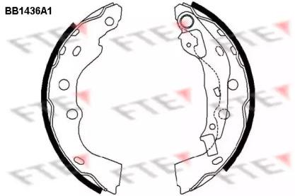 FTE BB1436A1 Колодки гальмівні FTE BB1436A1 Колодки гальмівні