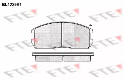 FTE BL1239A1 Brake pads FTE BL1239A1 Brake pads