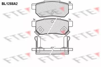 FTE BL1288A2 Brake pads FTE BL1288A2 Brake pads