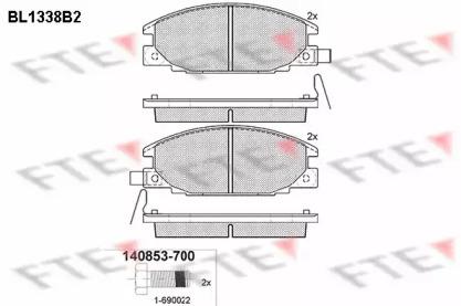 FTE BL1338B2 Brake pads