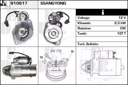EDR 910617 Стартер EDR 910617 Стартер