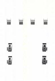 Triscan 8105421586 Spring set disc brake Triscan 8105421586 Spring set disc brake