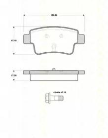 Triscan 811010567 Brake pads