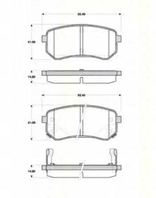 Triscan 811018018 Колодки гальмівні Triscan 811018018 Колодки гальмівні
