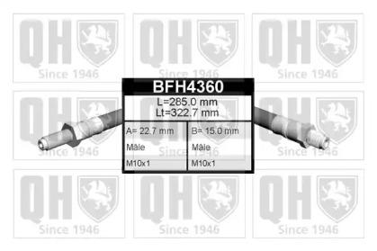 Quinton Hazell BFH4360 Шланг гальмівний Quinton Hazell BFH4360 Шланг гальмівний