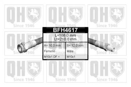 Quinton Hazell BFH4617 Шланг гальмівний Quinton Hazell BFH4617 Шланг гальмівний