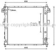 Prasco DWA2105 Радіатор Prasco DWA2105 Радіатор