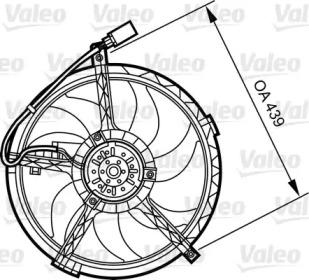 Valeo 696379 Fan and motor assy
