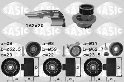Sasic 3906072 Kit water pump repai