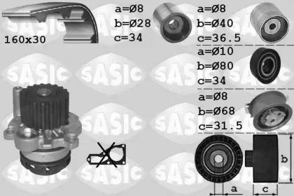 Sasic 3906082 Kit water pump repai