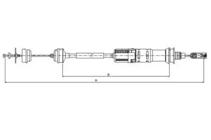 Textar 58011500 Трос сцепления Textar 58011500 Трос сцепления