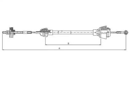 Textar 58014400 Трос зчеплення Textar 58014400 Трос зчеплення