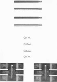 Textar 82013900 Spring set disc brake