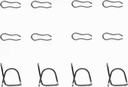 Textar 82014700 Комплект монтажный дисковых тормозных колодок