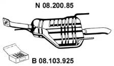 Eberspacher 08.200.85 Глушник вихлопних газів кінцевий Eberspacher 08.200.85 Глушник вихлопних газів кінцевий