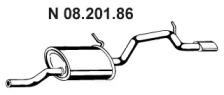 Eberspacher 08.201.86 Глушник вихлопних газів кінцевий