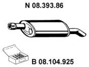 Eberspacher 08.393.86 Глушник вихлопних газів кінцевий