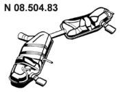 Eberspacher 08.504.83 Глушник вихлопних газів кінцевий