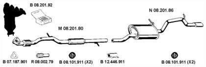 Eberspacher 082034 Глушник вихлопних газів кінцевий