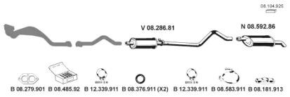 Eberspacher 082086 Schalldaempfer Eberspacher 082086 Schalldaempfer
