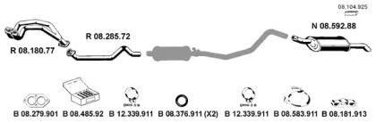 Eberspacher 082087 Schalldaempfer Eberspacher 082087 Schalldaempfer