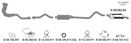 Eberspacher 082096 Глушник вихлопних газів кінцевий
