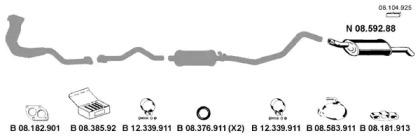 Eberspacher 082102 Schalldaempfer