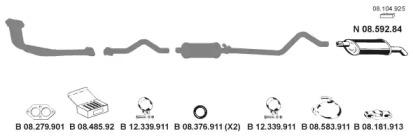Eberspacher 082109 Глушник вихлопних газів кінцевий