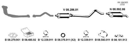 Eberspacher 082114 Глушник вихлопних газів кінцевий Eberspacher 082114 Глушник вихлопних газів кінцевий