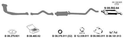 Eberspacher 082117 Глушник вихлопних газів кінцевий