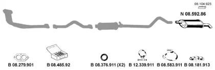 Eberspacher 082120 Глушник вихлопних газів кінцевий