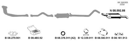 Eberspacher 082121 Глушник вихлопних газів кінцевий
