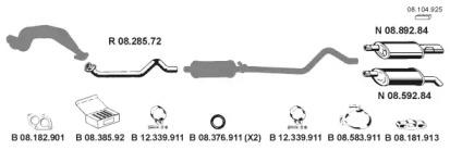 Eberspacher 082129 Глушник вихлопних газів кінцевий