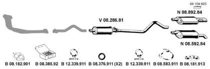 Eberspacher 082132 Глушник вихлопних газів кінцевий Eberspacher 082132 Глушник вихлопних газів кінцевий