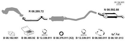Eberspacher 082135 Глушник вихлопних газів кінцевий Eberspacher 082135 Глушник вихлопних газів кінцевий