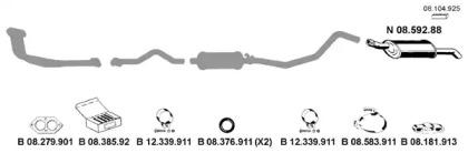 Eberspacher 082136 Schalldaempfer Eberspacher 082136 Schalldaempfer