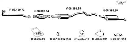 Eberspacher 082155 Глушник вихлопних газів кінцевий Eberspacher 082155 Глушник вихлопних газів кінцевий