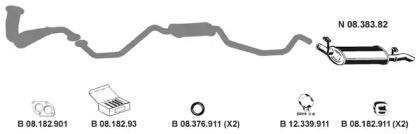 Eberspacher 082217 Глушник вихлопних газів кінцевий
