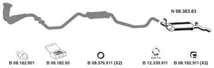 Eberspacher 082219 Глушник вихлопних газів кінцевий
