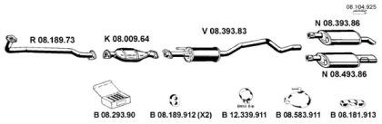 Eberspacher 082327 Глушник вихлопних газів кінцевий